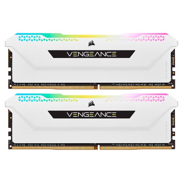 Memoria RAM Corsair Vengeance RGB Pro SL DDR4 32GB (2x16GB) 3200MHz Blanco (CMH32GX4M2E3200C16W)