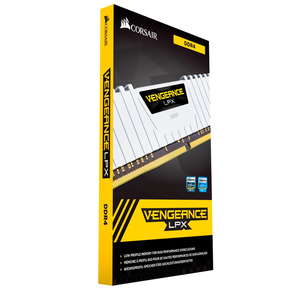Memoria RAM Corsair Vengeance LPX DDR4 16GB (2x8GB) 3200MHz Blanco (CMK16GX4M2E3200C16W)