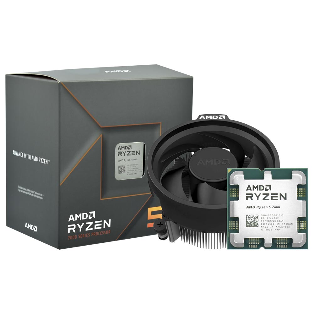 Procesador AMD Ryzen 5 7600 Socket AM5 3.8GHz 38MB