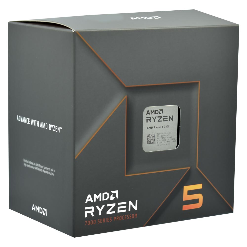 Procesador AMD Ryzen 5 7600 Socket AM5 3.8GHz 38MB
