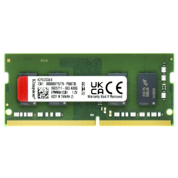 Memoria RAM Notebook Kingston DDR4 8GB 3200MHz KCP432SS6/8
