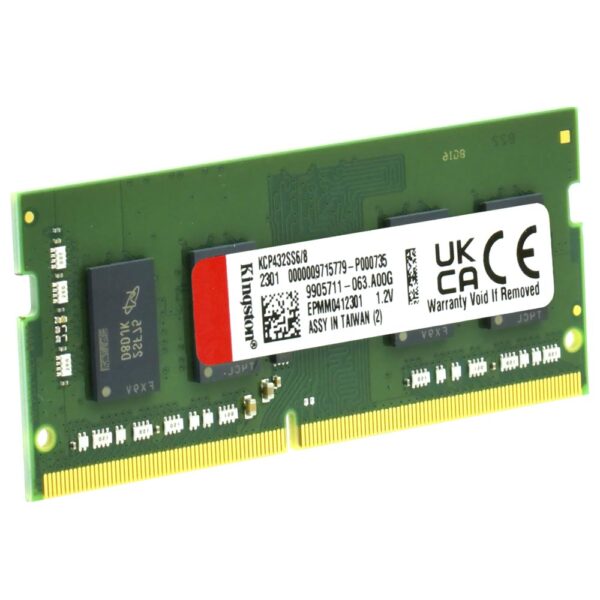 Memoria RAM Notebook Kingston DDR4 8GB 3200MHz KCP432SS6/8