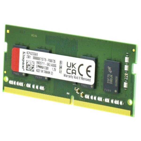 Memoria RAM Notebook Kingston DDR4 8GB 3200MHz KCP432SS6/8