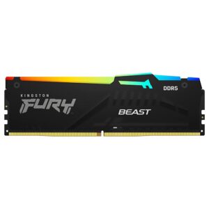 Memoria RAM Kingston Fury Beast DDR5 8GB 5600MHz RGB - Negro (KF556C40BBA-8)