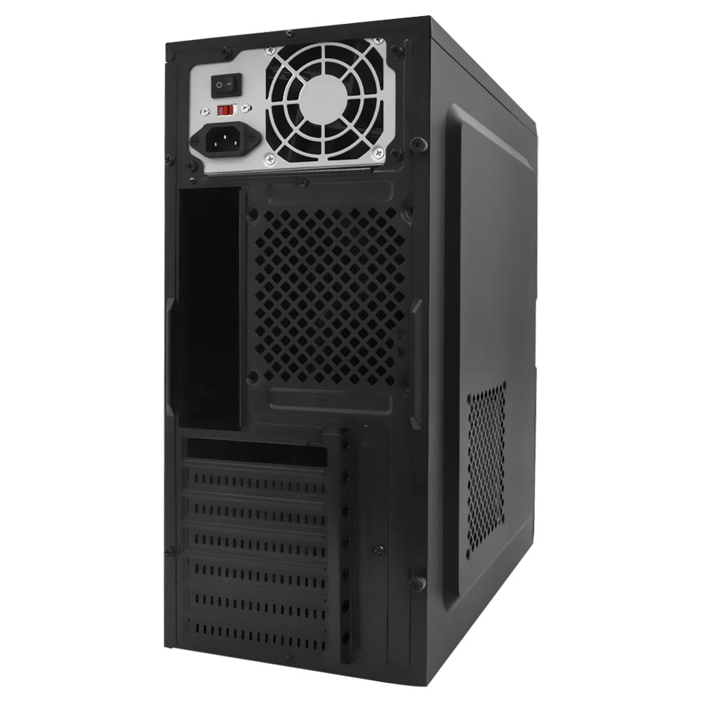 Gabinete Kit Satellite K731 Fuente Mouse Teclado Español Negro