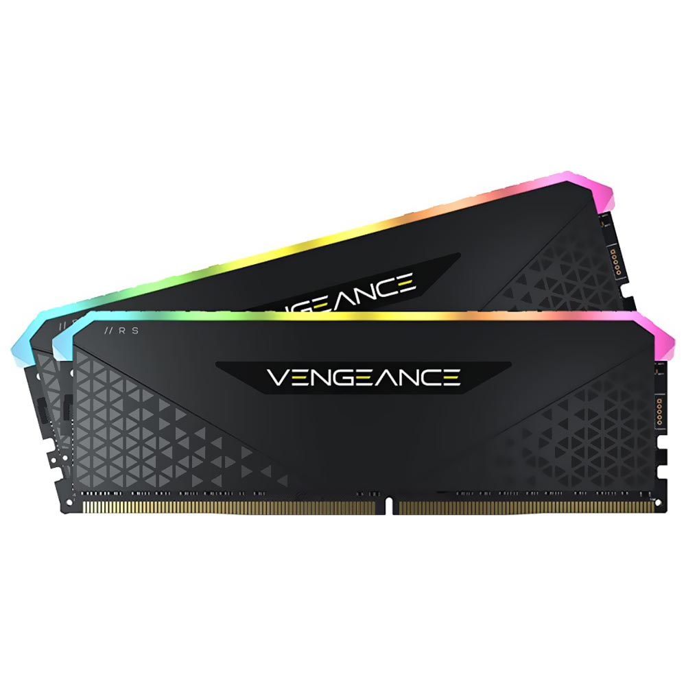 Memoria RAM Corsair Vengeance RGB RS DDR4 16GB (2x8GB) 3600MHz Negro (CMG16GX4M2D3600C18)