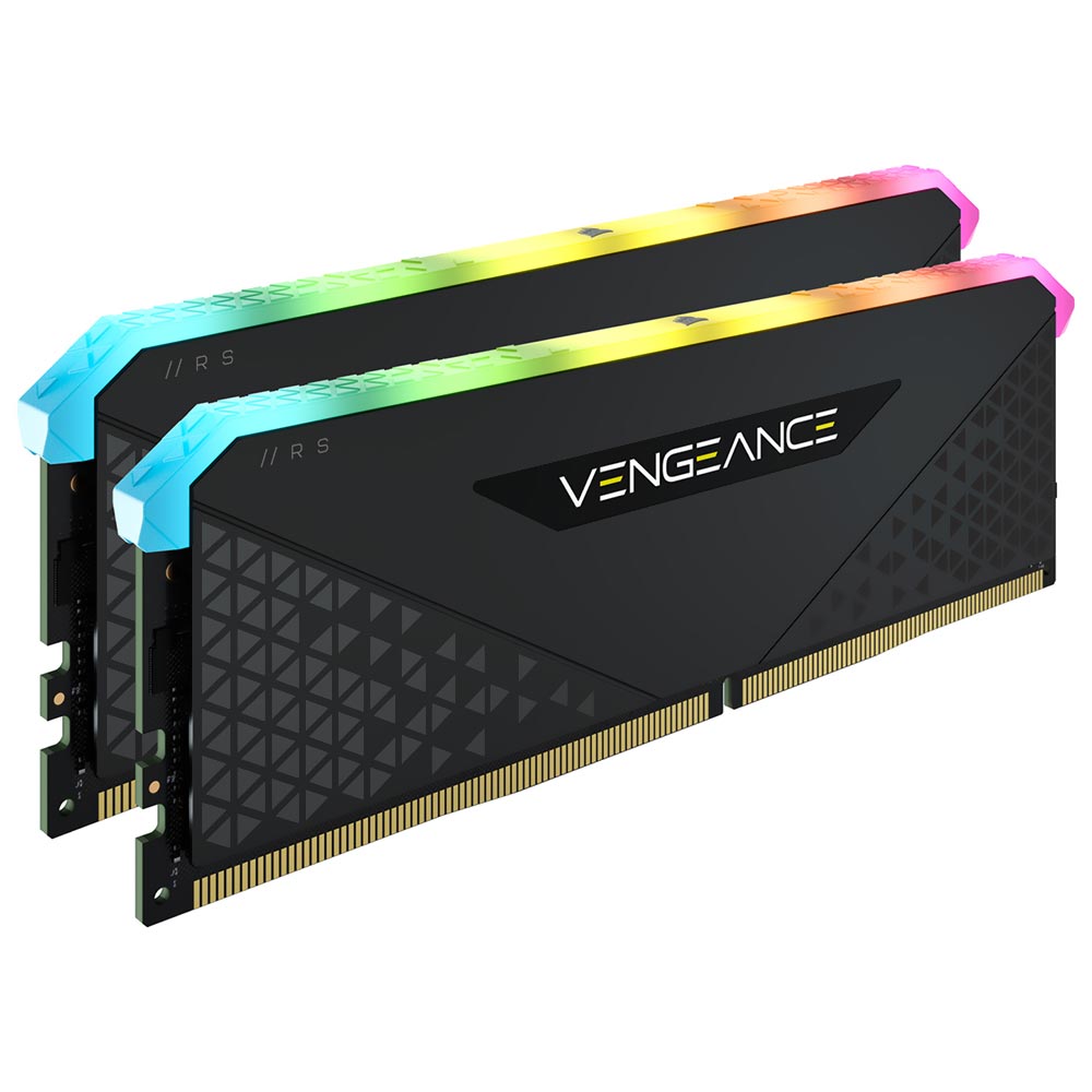 Memoria RAM Corsair Vengeance RGB RS DDR4 16GB (2x8GB) 3600MHz Negro (CMG16GX4M2D3600C18)