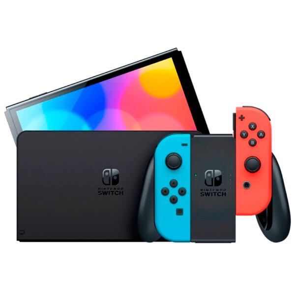 Consola Nintendo Switch 64GB OLED Azul Rojo Neón (HEG-S-KABAA)
