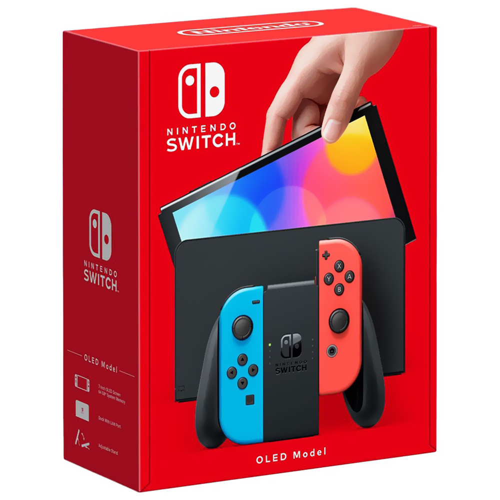 Consola Nintendo Switch 64GB Oled Azul Rojo Neon (HEG-S-KABAA)