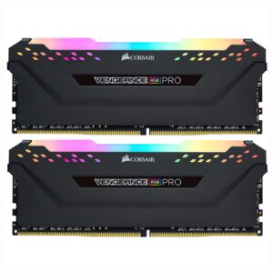 Memoria RAM Corsair Vengeance RGB Pro DDR4 32GB (2x16GB) 3600MHz Negro (CMW32GX4M2D3600C18)