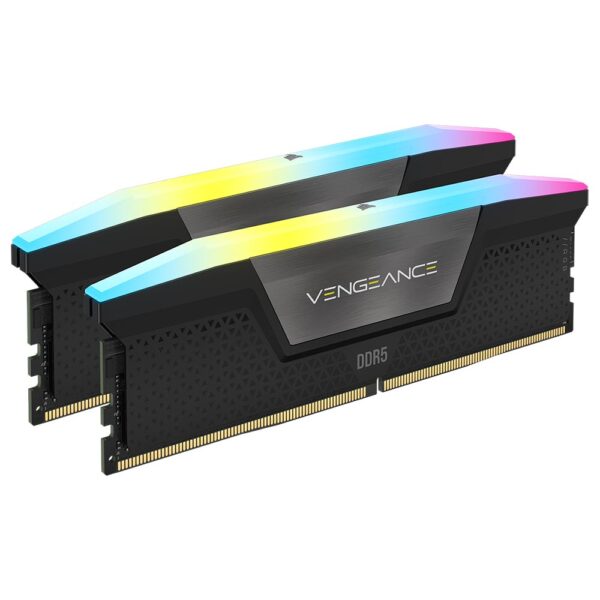 Memoria RAM Corsair Vengeance RGB DDR5 32GB (2x16GB) 6400MHz Negro (CMH32GX5M2B6400C36)