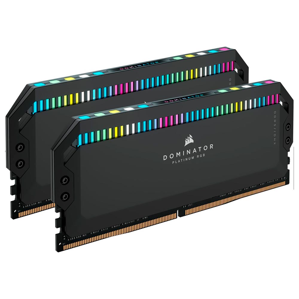 Memoria RAM Corsair Dominator Platinum DDR5 32GB (2X16GB) 7200MHz RGB - Negro (CMT32GX5M2X7200C34)