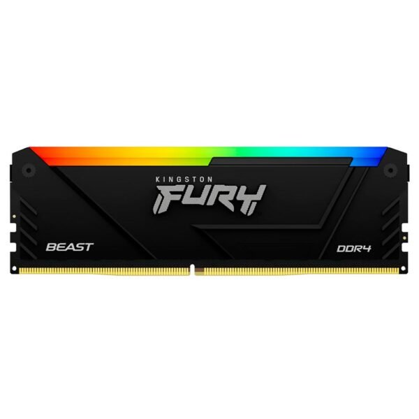Memoria RAM KINGSTON FURY Beast DDR4 16GB 3200MHZ RGB Negro (KF432C16BB12A/16)