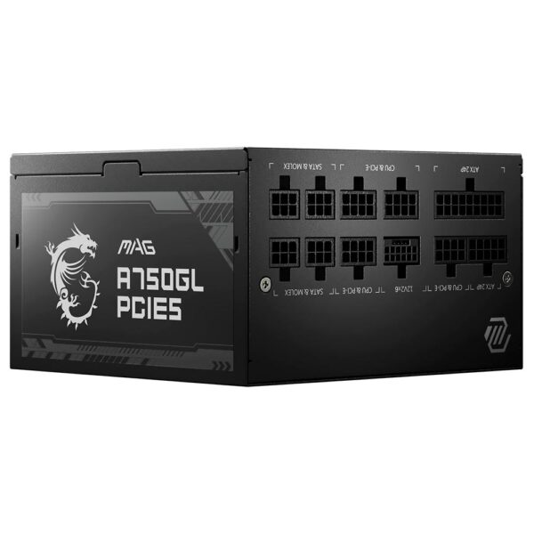 Fuente de Alimentación MSI MAG A750GL PCIE5 750W ATX Modular 80 Plus Gold