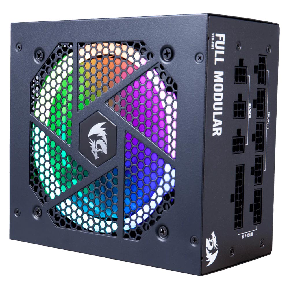 Fuente de Alimentación Redragon GC-PS007-1 850W ATX Modular 80 Plus Gold RGB