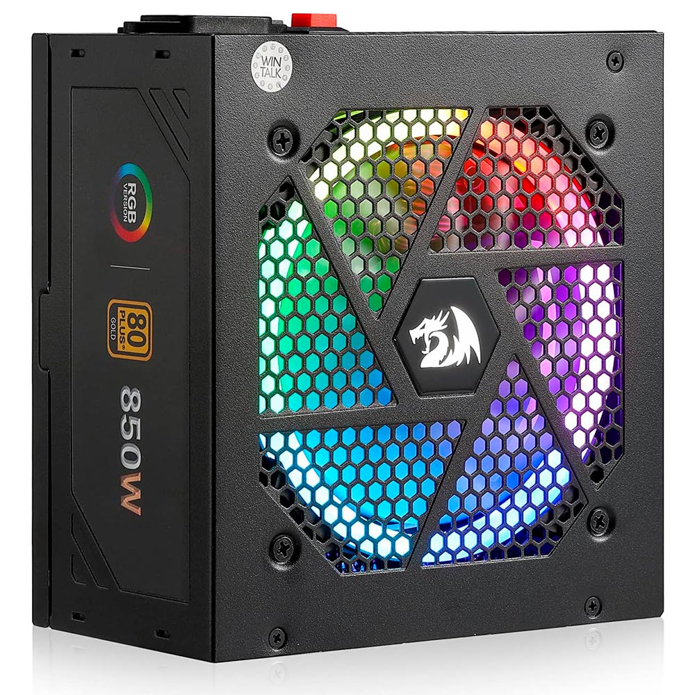 Fuente de Alimentación Redragon GC-PS007-1 850W ATX Modular 80 Plus Gold RGB