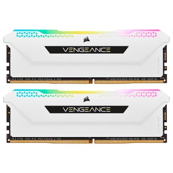 Memoria RAM Corsair Vengeance RGB Pro SL DDR4 16GB (2x8GB) 3200MHz Blanco (CMH16GX4M2E3200C16W)