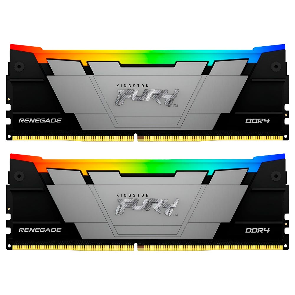 Memoria RAM Kingston Fury Renegade DDR4 16GB (2x8GB) 3600MHz RGB - Negro (KF436C16RB2AK2/16)