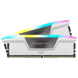Memoria RAM Corsair Vengeance RGB DDR5 32GB (2x16GB) 6000MHz Blanco (CMH32GX5M2B6000C40W)