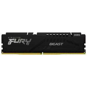 Memoria RAM Kingston Fury Beast DDR5 16GB 5200MHz Negro (KF552C36BBE-16)