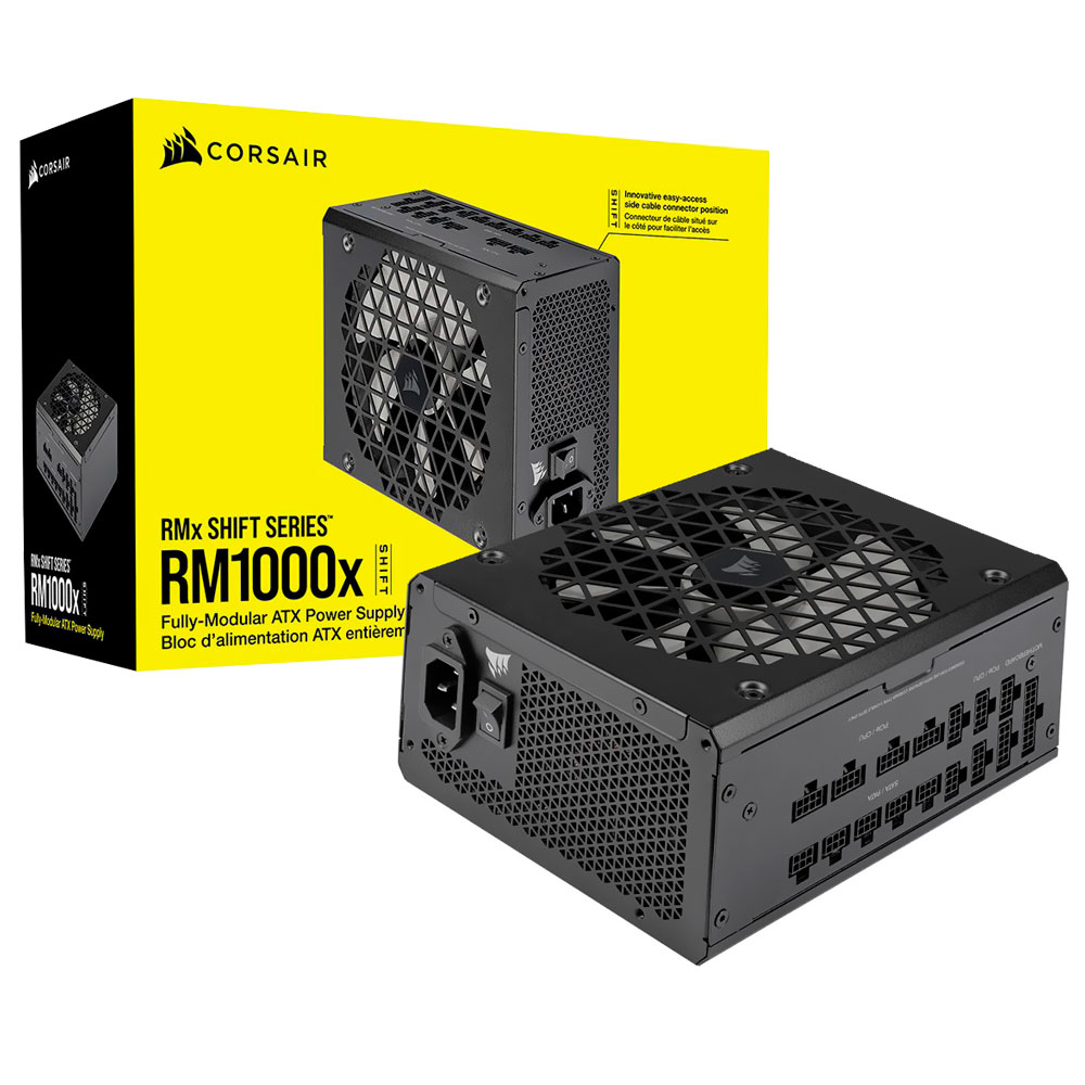 Fuente de Alimentación Corsair RM1000X Shift 1000W ATX Modular 80 Plus Gold - CP-9020253-NA