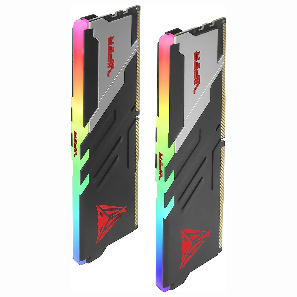 Memoria RAM Patriot Viper Venom DDR5 32GB (2x16GB) 6600MHz RGB - Negro / Plata (PVVR532G660C34K)