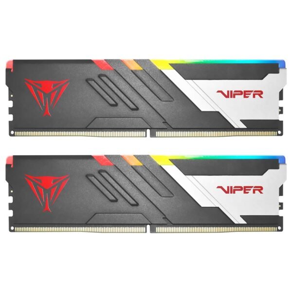 Memoria RAM Patriot Viper Venom DDR5 32GB (2x16GB) 6400MHz RGB - Negro / Plata (PVVR532G640C32K)