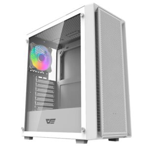 Gabinete Gamer darkFlash DK353 ATX 4 Cooler Blanco