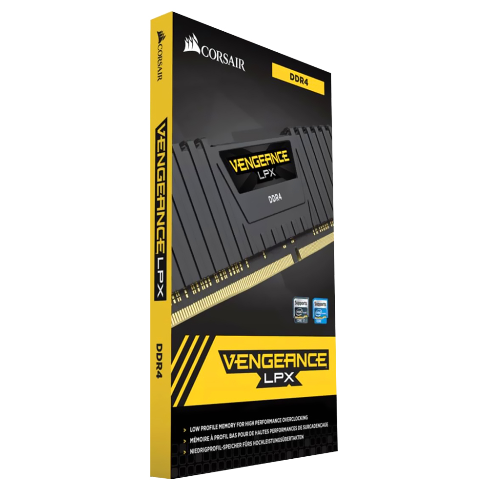 Memoria RAM Corsair Vengeance LPX DDR4 16GB 3200MHz Negro (CMK16GX4M1E3200C16)