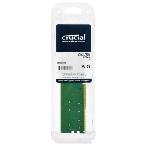 Memoria RAM Crucial DDR4 8GB 3200MHz CB8GU3200