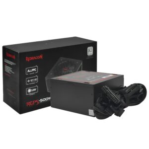 Fuente de Alimentación Redragon GC-PS021 500W ATX No Modular 80 Plus White