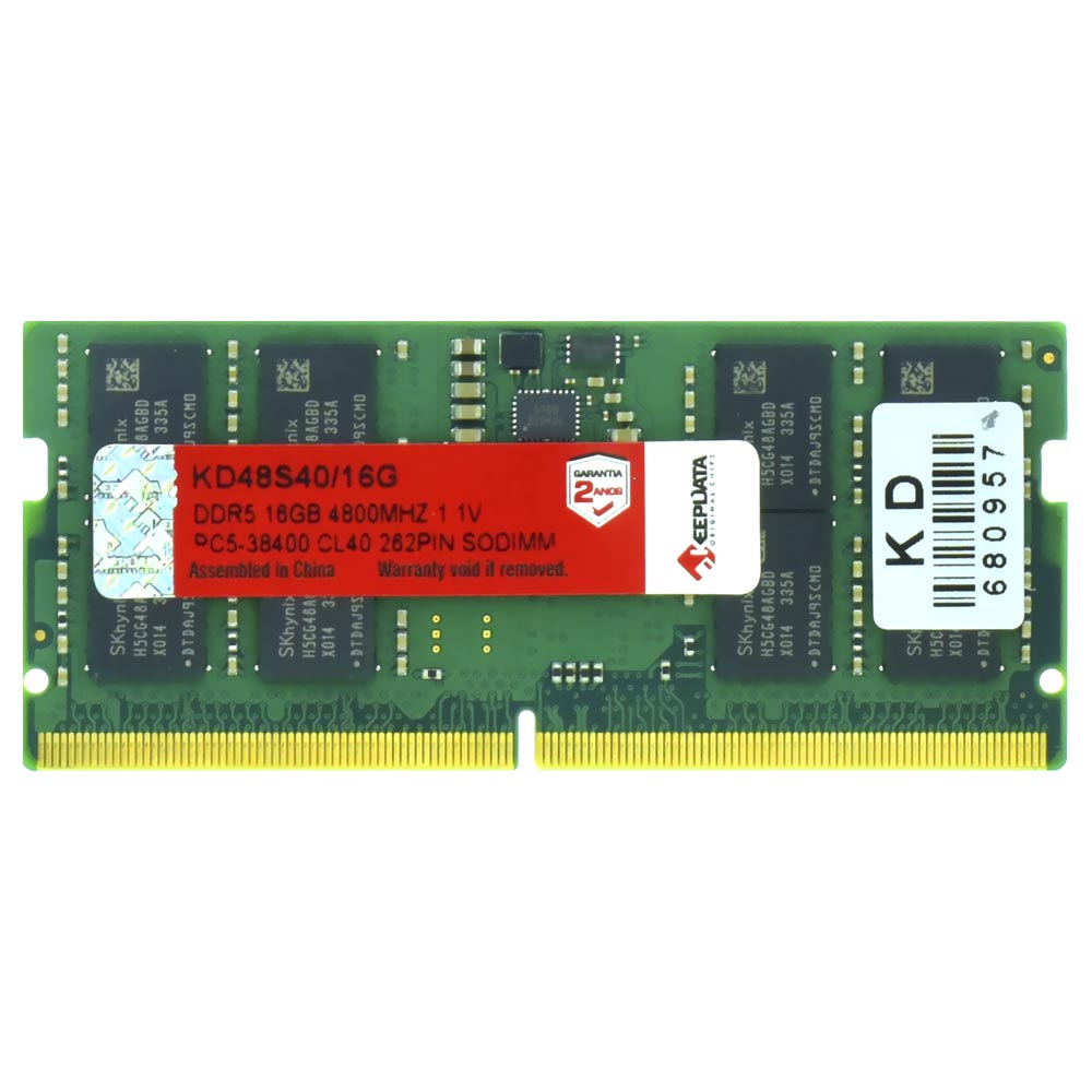 Memoria RAM Notebook Keepdata DDR5 16GB 4800MHz KD48S40/16G