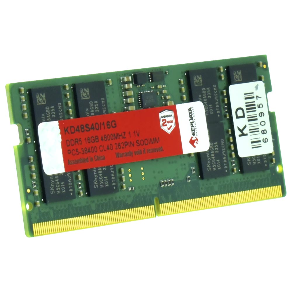 Memoria RAM Notebook Keepdata DDR5 16GB 4800MHz KD48S40/16G