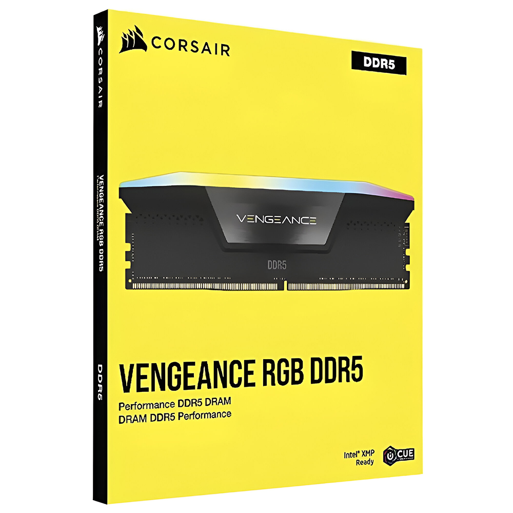 Memoria RAM Corsair Vengeance RGB DDR5 96GB (2x48GB) 5200MHz Negro (CMH96GX5M2B5200C38)