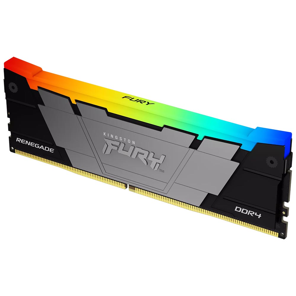 Memoria RAM Kingston Fury Renegade DDR4 8GB 3600MHz RGB - Gris / Negro (KF436C16RB2A/8)
