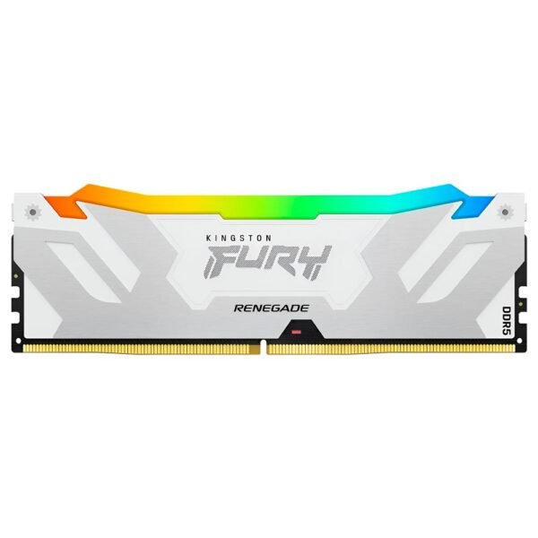 Memoria RAM KINGSTON FURY Renegade DDR5 16GB 6400MHZ Rgb Blanco / Plata (KF564C32RWA-16)