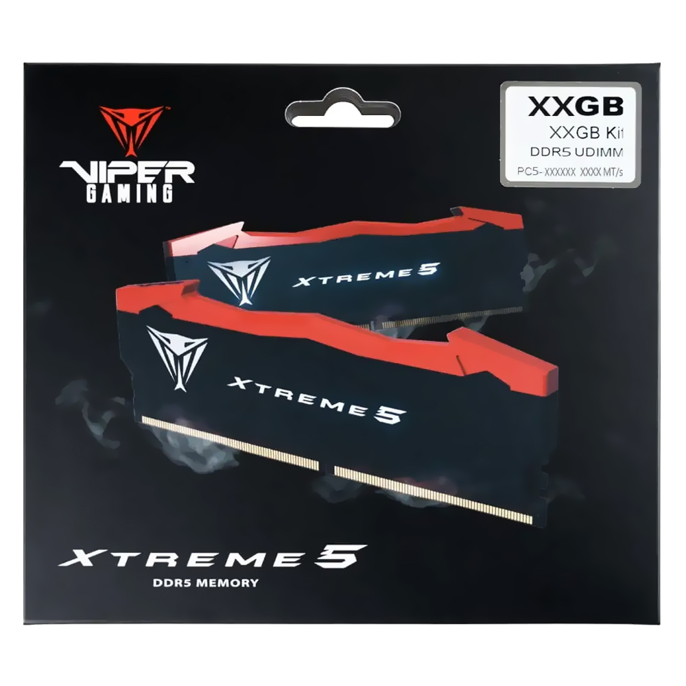 Memoria RAM Patriot Viper Xtreme 5 DDR5 48GB (2x24GB) 7600MHz Negro / Rojo (PVX548G76C36K)