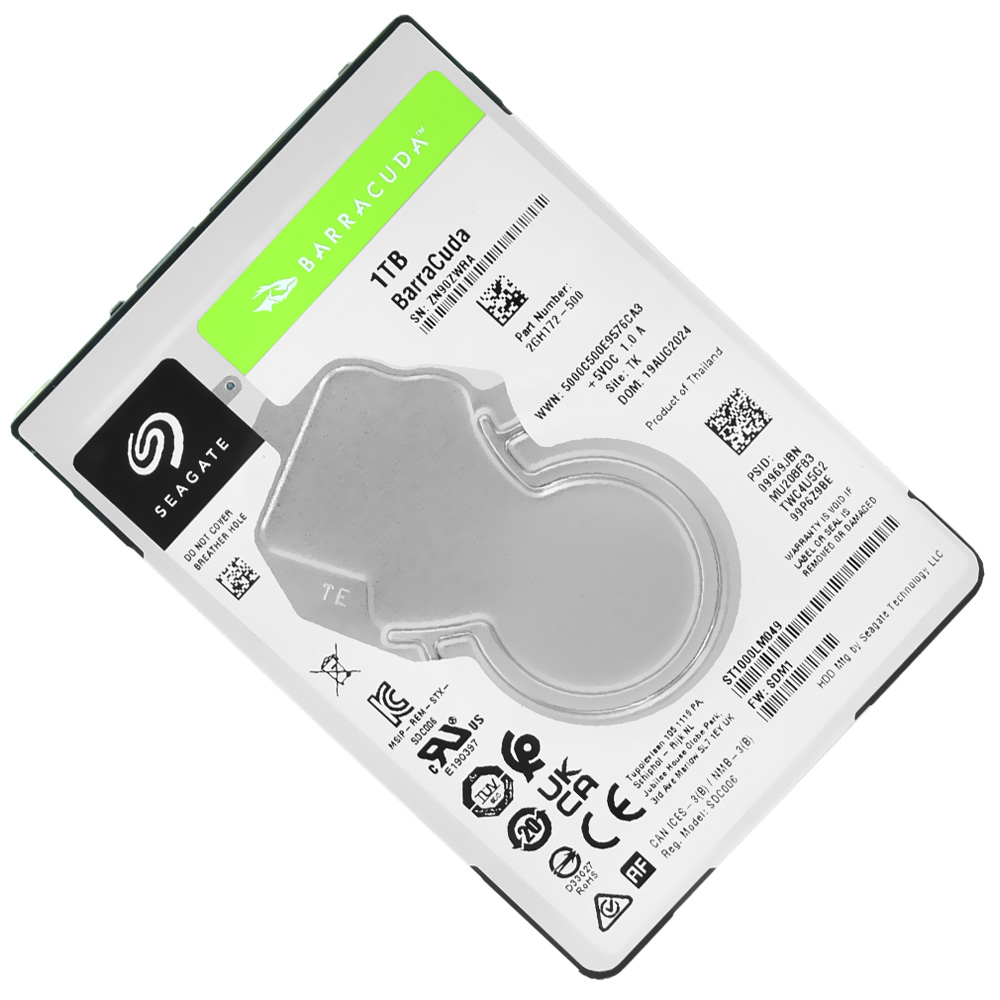 HDD para Notebook Seagate 1TB BarraCuda 2.5" SATA 3 7200RPM ST1000LM049