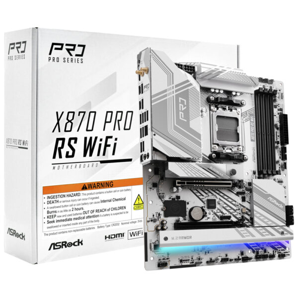 Placa Madre ASROCK X870 Pro Rs WI-FI Socket DDR5