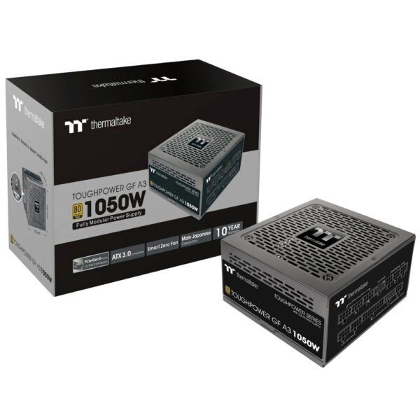 Fuente de Alimentación Thermaltake Toughpower GF A3 1050W ATX Modular 80 Plus Gold - PS-TPD-1050FNFAGU-L