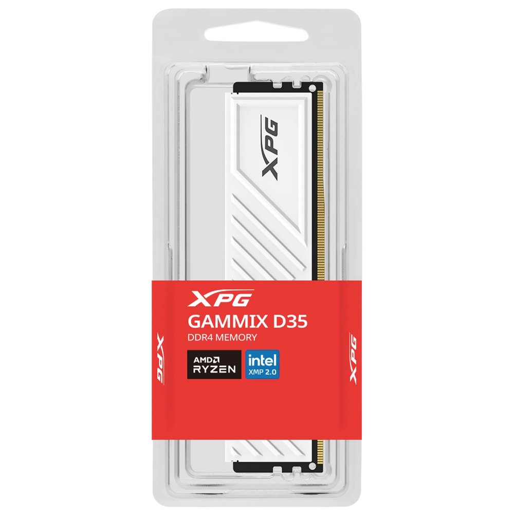 Memoria RAM ADATA XPG Gammix D35 DDR4 8GB 3200MHz Blanco (AX4U32008G16A-SWHD35)