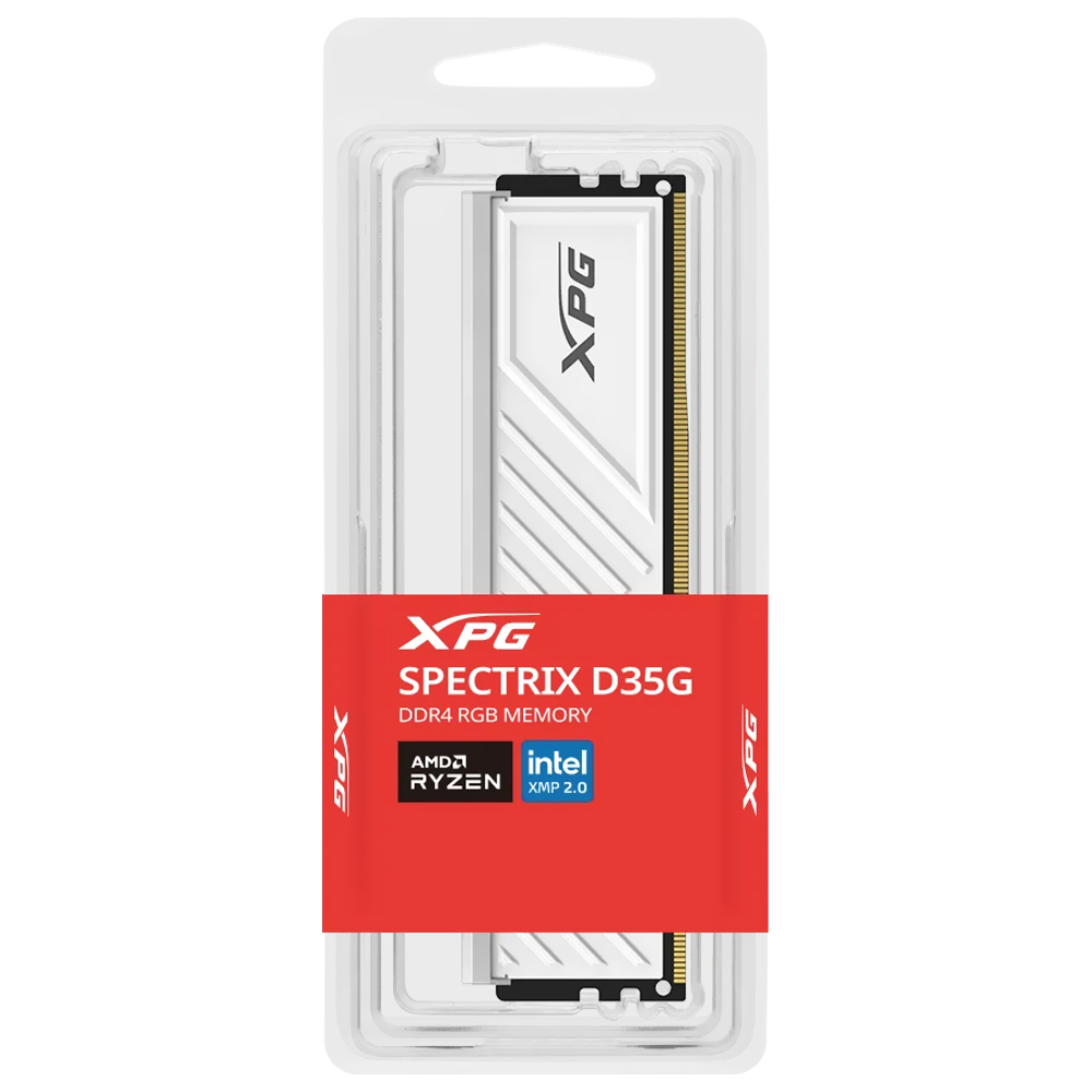 Memoria RAM ADATA XPG Spectrix D35G DDR4 8GB 3200MHz RGB - Blanco (AX4U32008G16A-SWHD35G)