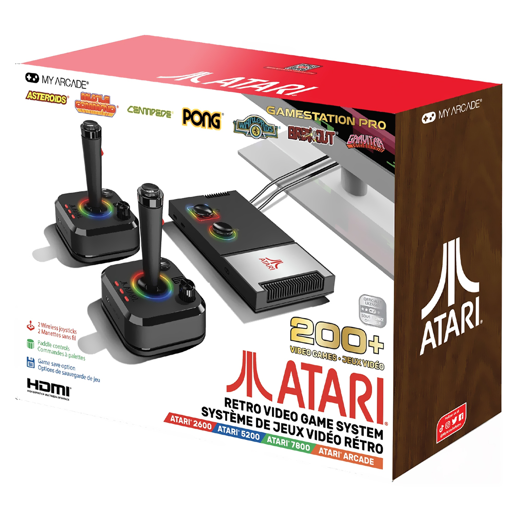 Consola Atari DGUNL-7012 Gamestation Pro Negro Plata (con 200 juegos)