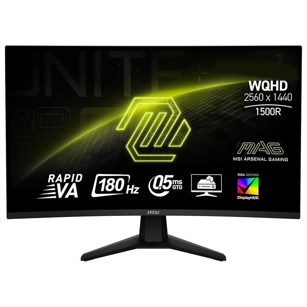 Monitor Gamer MSI Mag G32CQ6F 31.5" WQHD 180Hz 0.5Ms Negro