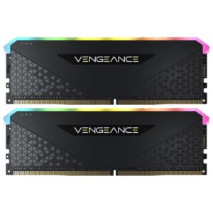 Memoria RAM Corsair Vengeance RGB RS DDR4 32GB (2x16GB) 3200MHz Negro (CMG32GX4M2E3200C16)