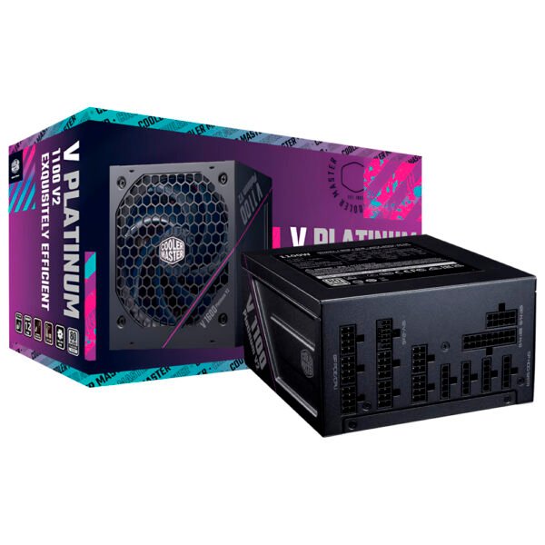 Fuente de Alimentación Cooler Master V Platinum 1100 V2 1100W Modular 80 Plus Platinum - MPZ-B002-AFAP-BUS