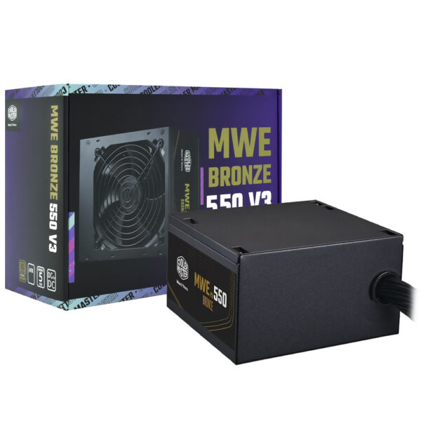 Fuente de Alimentación Cooler Master MWE Bronze 550 V3 550W No Modular 80 Plus Bronze