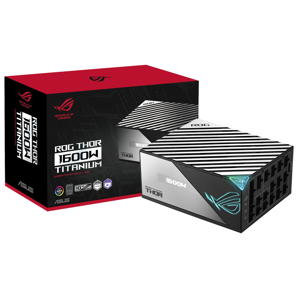 Fuente de Alimentación ASUS Rog Thor Titanium 1600T 1600W ATX Modular 80 Plus Titanium
