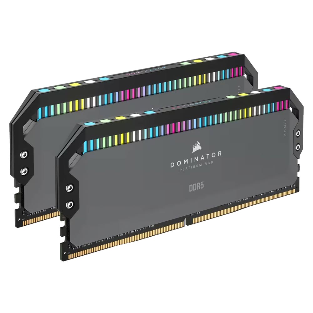 Memoria RAM Corsair Dominator Platinum RGB DDR5 64GB (2x32GB) 6000MHz Negro (CMT64GX5M2B6000C40)