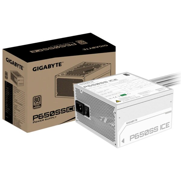Fuente de Alimentación Gigabyte GP P650SS Ice ATX No Modular 80 Plus Silver